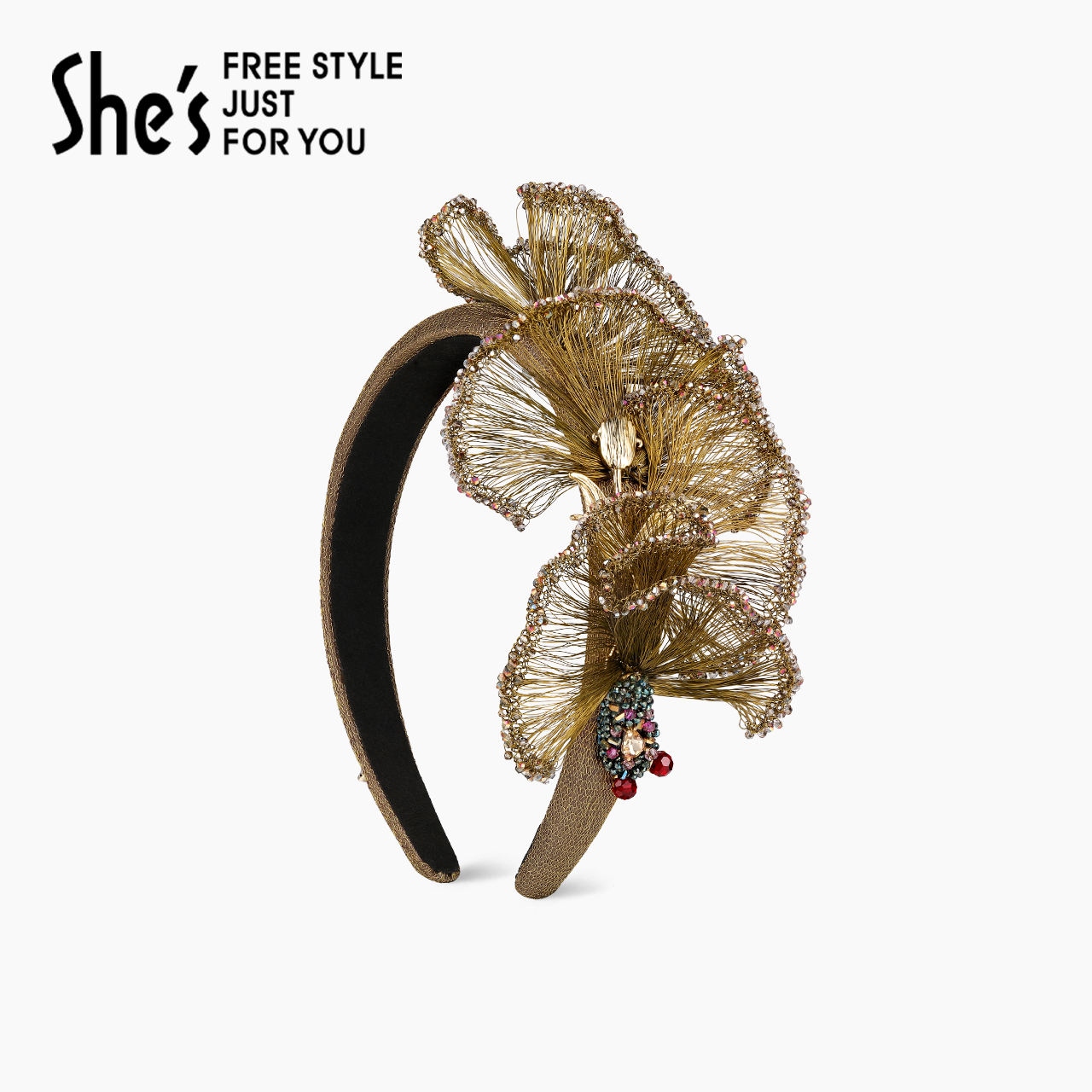 Veryshes原创手工编织鱼尾发箍