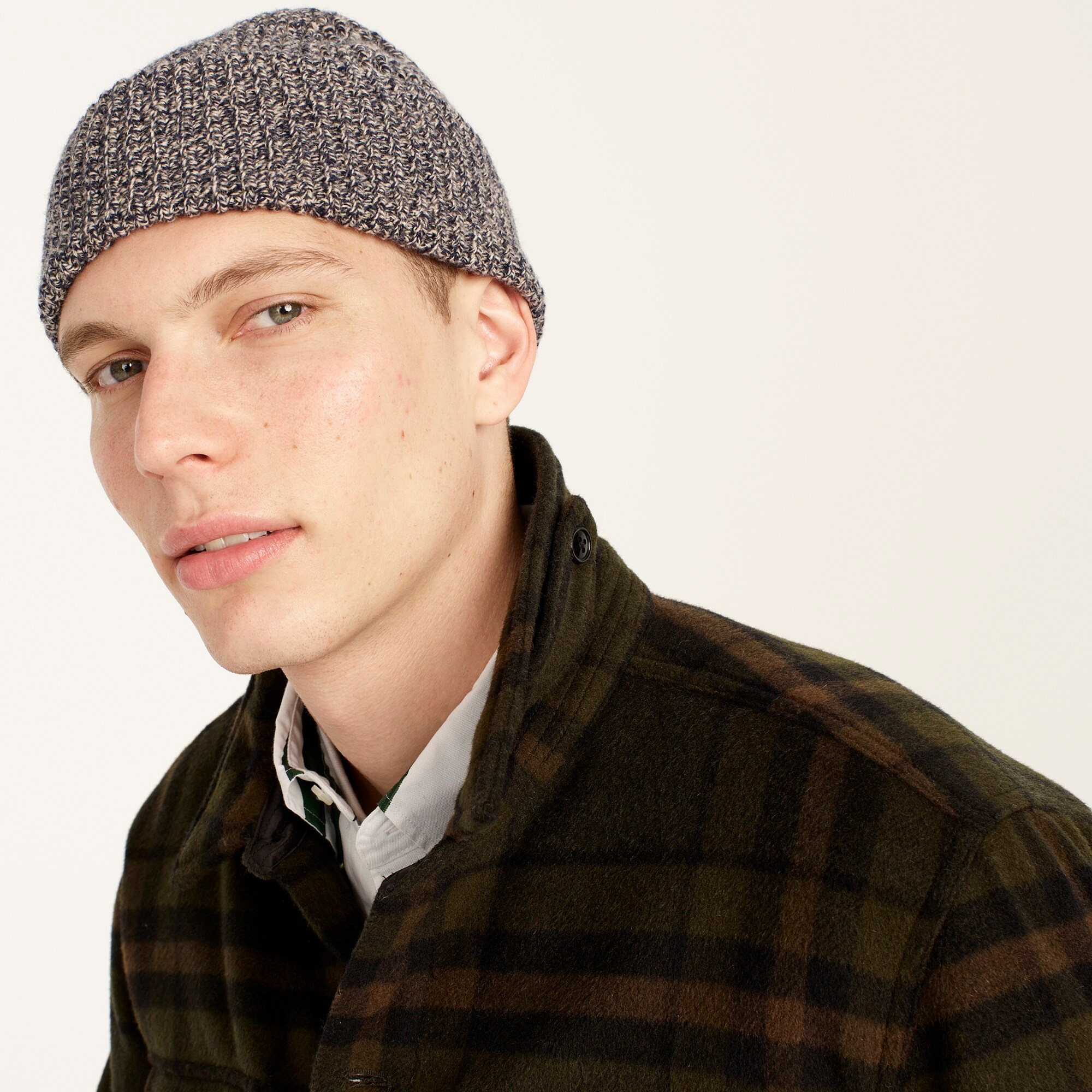 美国单美丽诺羊毛混纺针织帽男女