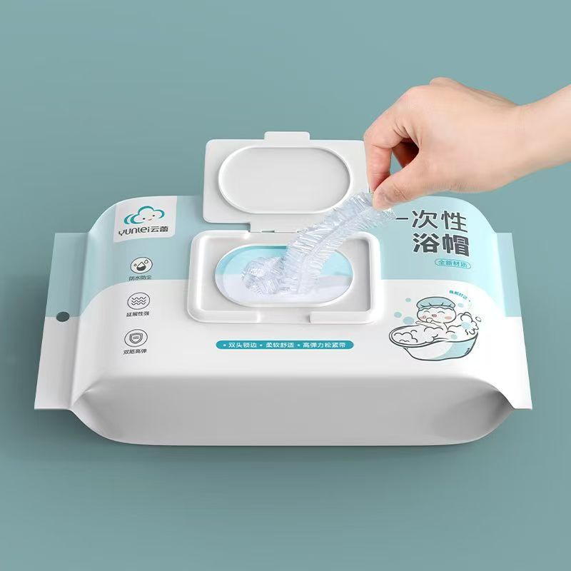 一次性浴帽酒店独立装洗澡加厚防水浴帽美容头套染发发膜专用帽子