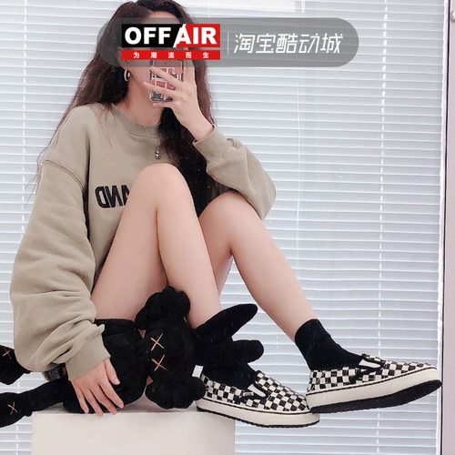 Vans, шахматы, удерживающие тепло кроссовки подходит для мужчин и женщин, хлеб