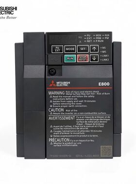 三菱变频器FR-E800-E8401.5K-CHT 0.4K 0.75K 2.2K 3.7K 5.5K 7.5