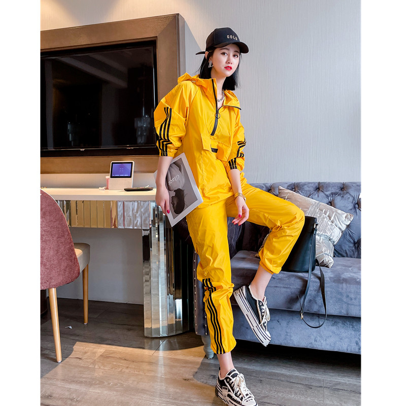休闲运动套装女韩版大兜防晒服潮