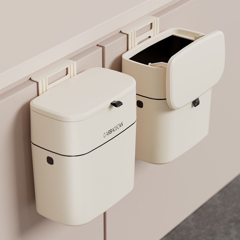 垃圾桶挂式壁挂家用带盖