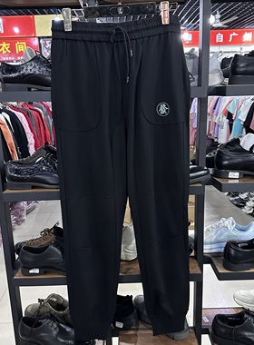 QET潮牌男春秋薄款宽松时尚潮流弹力针织休闲运动收口长裤0042