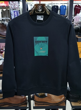 乔丹春秋款正品男圆领套头卫衣休闲运动时尚针织上衣GWD13211517