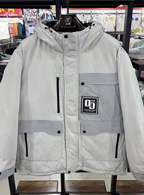 乔丹男子秋冬款加厚羽绒服休闲户外运动防风保暖上衣FGM43223413