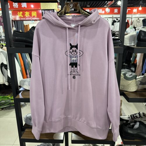 乔丹女子春秋款连帽套头卫衣休闲运动宽松版针织上衣GWD12222551 - 封面
