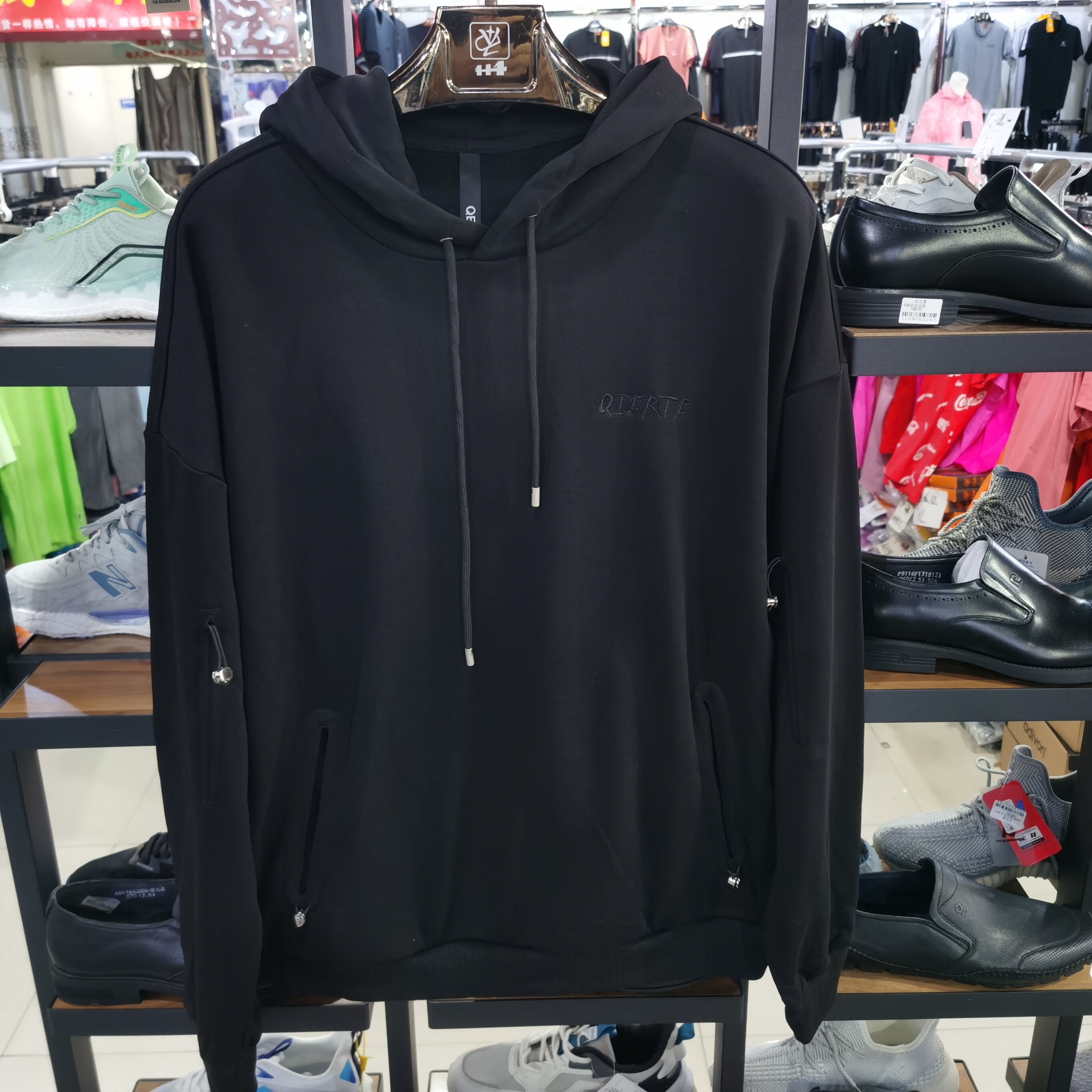 QET潮牌春秋款男子连帽套头卫衣休闲时尚简约宽带毛圈长袖上衣,运动服/休闲服装,运动卫衣/套头衫,淘宝优惠券,粉丝福利购,淘宝优惠卷