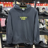 乔丹秋冬新款 男子连帽套头卫衣加绒保暖运动上衣EWD43212391 正品