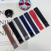 22MM 适用CK 魔术贴腕带 智能石英机械手表回环手表带