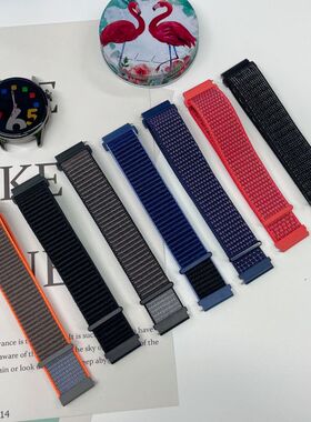 适用Fitbit Versa/versa2快拆尼龙魔术贴手表带 Lite运动男女腕