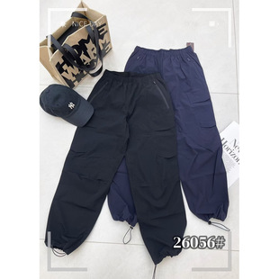 丽贝卡26056正品26夏季新款高腰弹力速干显瘦直筒裤九/十分裤女裤