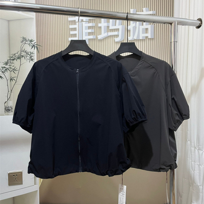 丽贝卡MR25058正品2025夏季新款时尚休闲显瘦速干短袖上衣外套