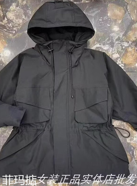 菲玛掂251356正品2025冬季新款时尚显瘦连帽派克服棉服女外套上衣
