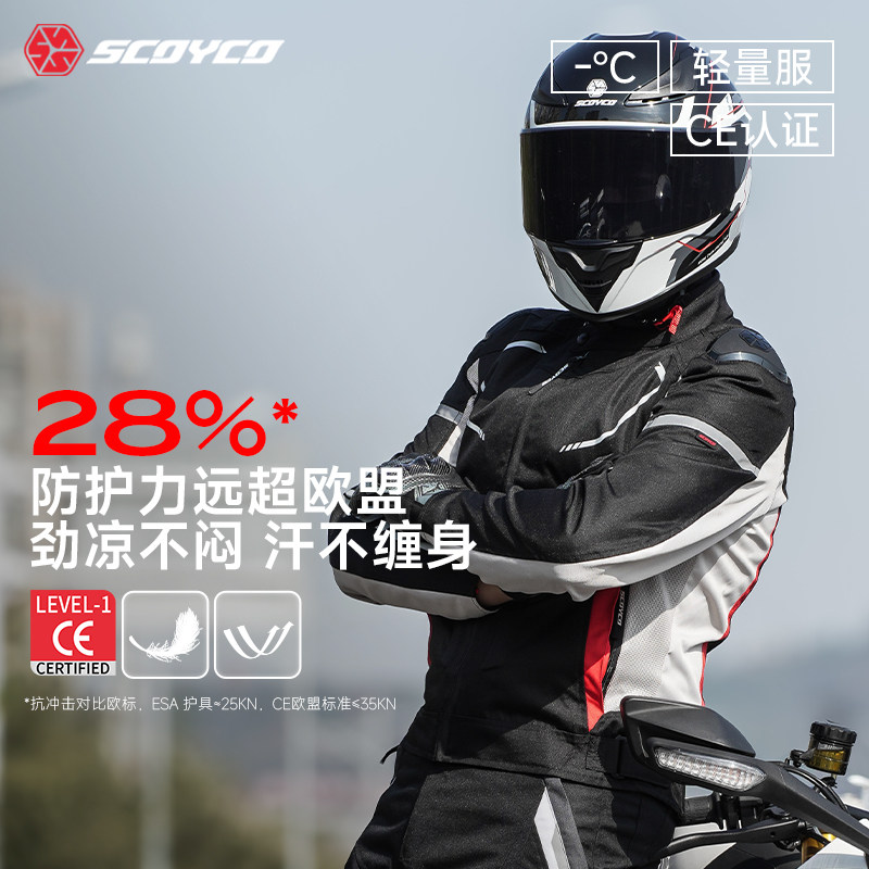 赛羽摩托车骑行服机车赛车服CE级防护防摔透气舒适轻感夏季四季男