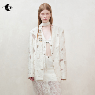 外套女2025新款 设计感西装 小个子高级感西服 落纸云烟 创世纪元