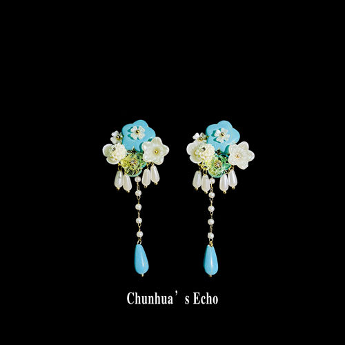 vintageTurquoiseGarden耳钉