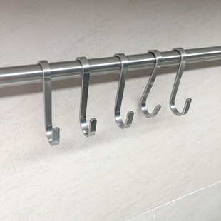 宜家 康福斯 挂钩 S形挂钩 宜家厨房不锈钢挂钩【挂钩5个装】