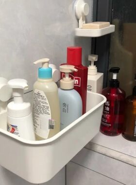 宜家塑料浴室吸盘角架墙壁置物架