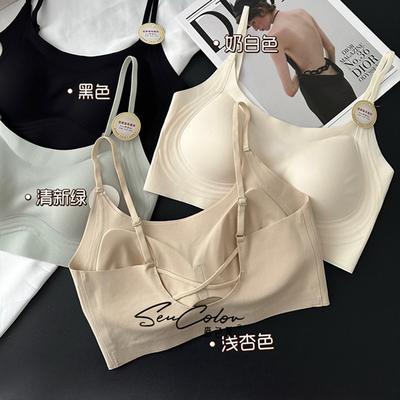 黛美芮无痕固定薄杯聚拢美背抹胸