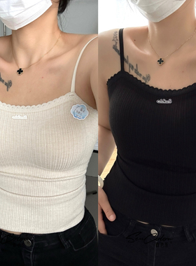 黛美芮新品磨毛无磁云氧衣无痕中厚固定杯细吊带抹胸式背心女2552