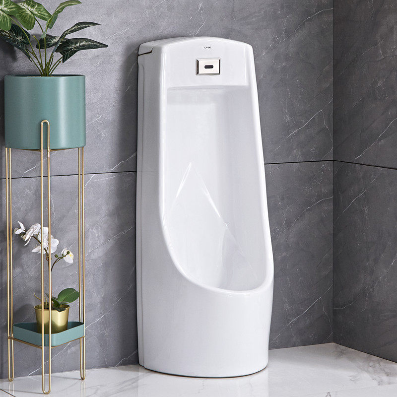 卫生间陶瓷感应小便池男厕所家用自动冲水挂墙式便器公厕尿斗尿池