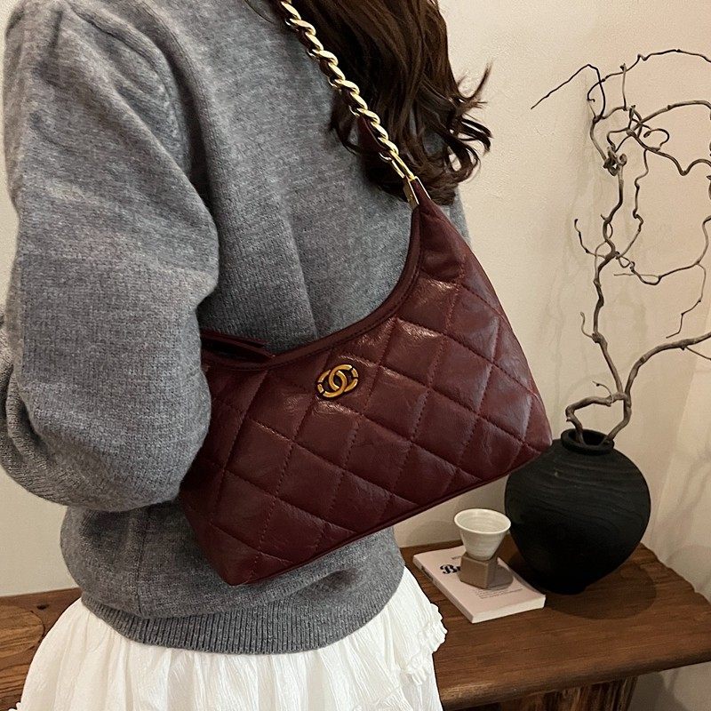 菱格炼条包包女2025新款上班通勤单肩腋下包高级感百搭春夏斜挎包,箱包皮具/热销女包/男包,通用款女包,淘宝优惠券,粉丝福利购,淘宝优惠卷