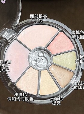 全脸遮瑕全搞定!七色遮瑕盘