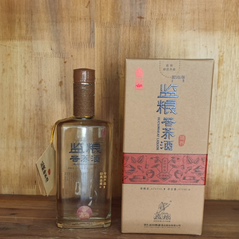 监利特产监利粮酒苦荞酒礼盒一瓶38元一箱6瓶送手提袋礼盒