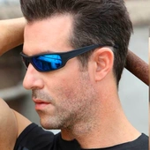 y2k千禧风未来感镭射偏光墨镜男女小脸显瘦嘻哈朋克窄框太阳眼镜