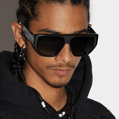 欧美复古大框多边形方框太阳眼镜男女潮户外骑行驾驶嘻哈朋克墨镜