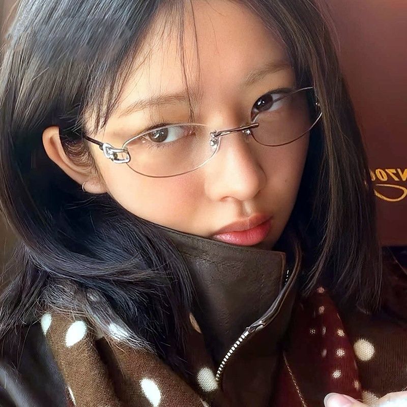 欧美复古无框切边多边形小框太阳眼镜男女潮圆脸显瘦朋克嘻哈墨镜