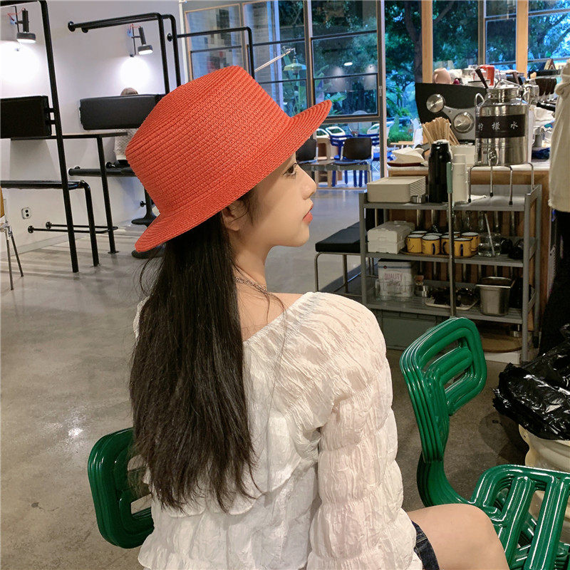 草帽田野出游海边经典原宿男女夏