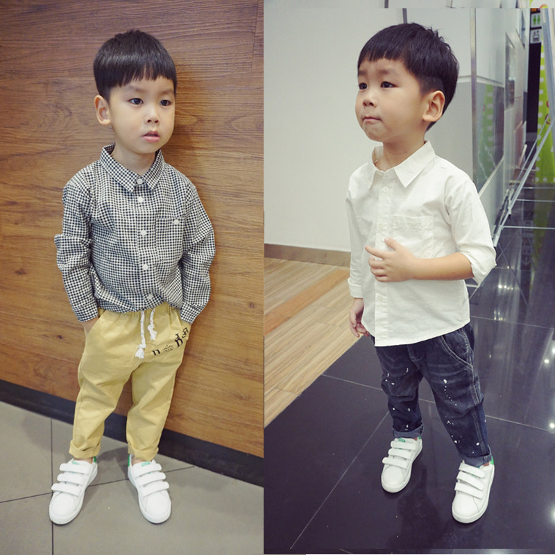 Chemise garcon à manche longue - Ref 2074684 Image 1