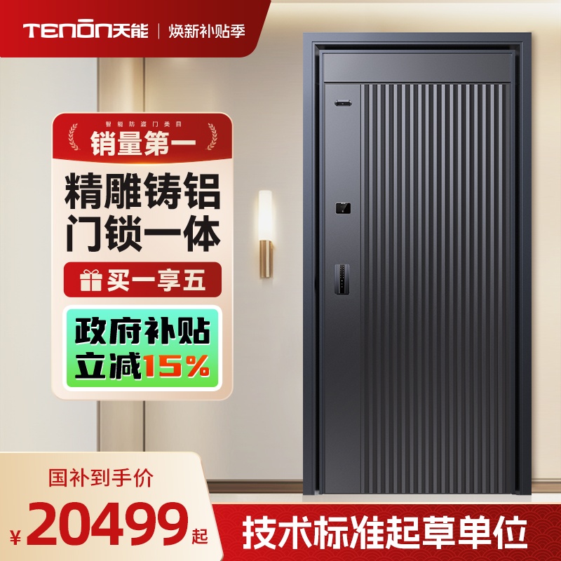 亚太天能精雕铸铝智能门