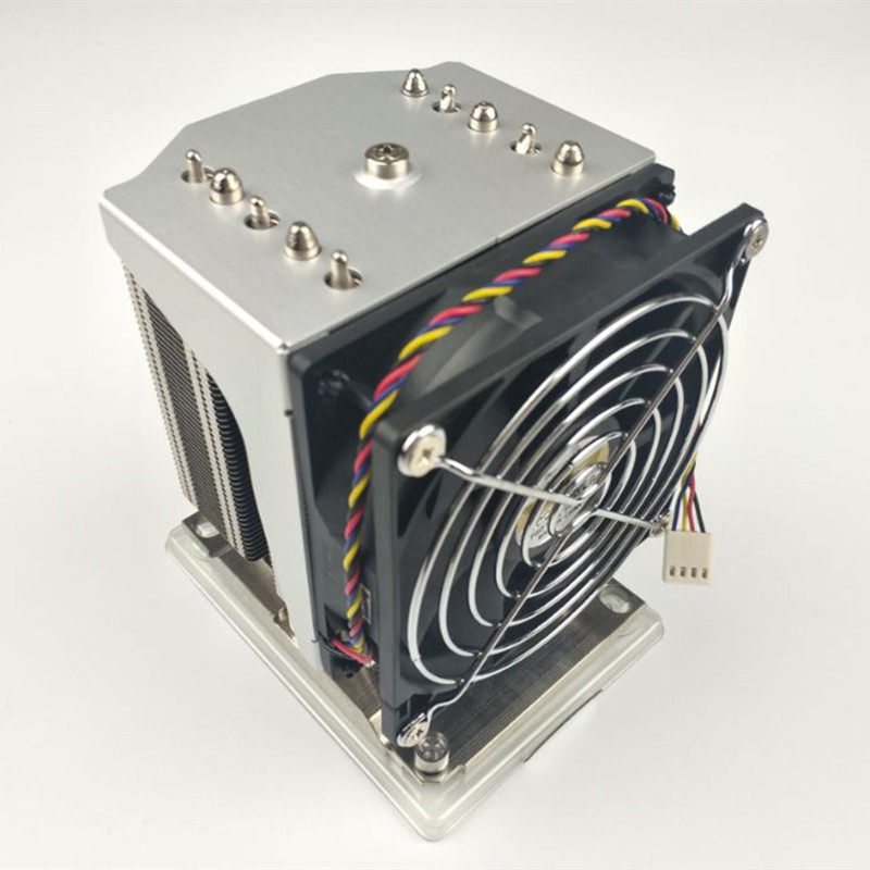 金 钱豹4u lga3647接口 服务器cpu散热器4线温控调速静音风扇