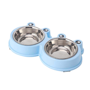 金吉瑞king jerry宠物双碗 不锈钢猫粮碗狗粮碗 猫碗狗碗食盆
