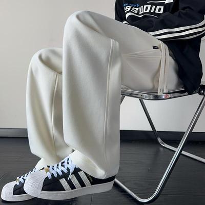 棉潮流休闲裤宽松百搭直筒裤长裤