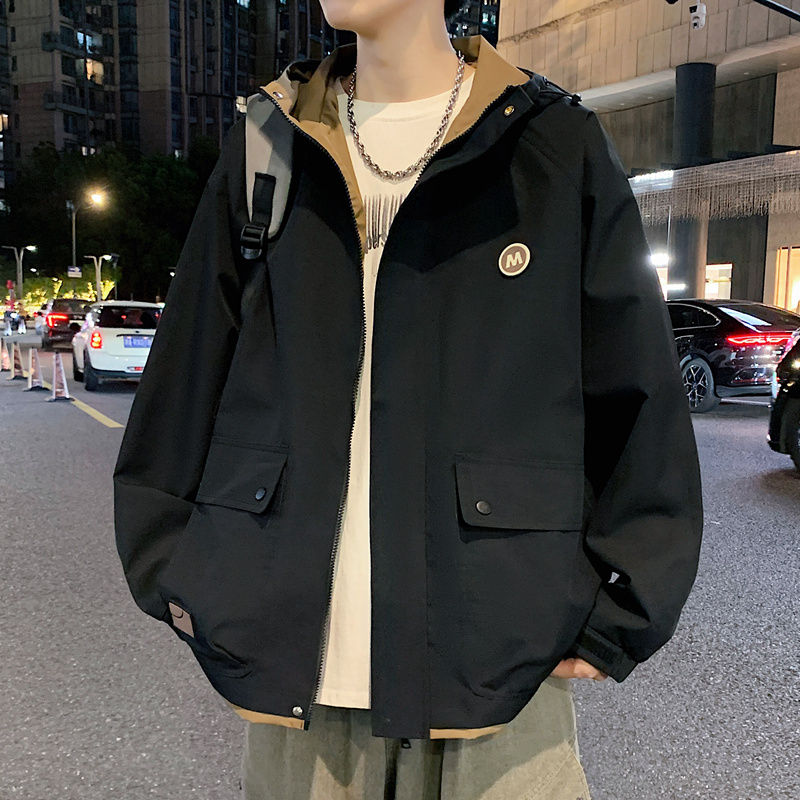 春秋季宽松百搭时尚夹克外套