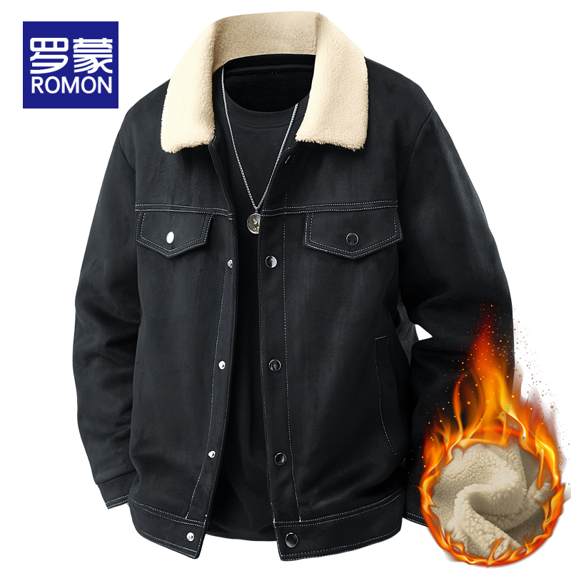 罗蒙2025新款加绒保暖外套