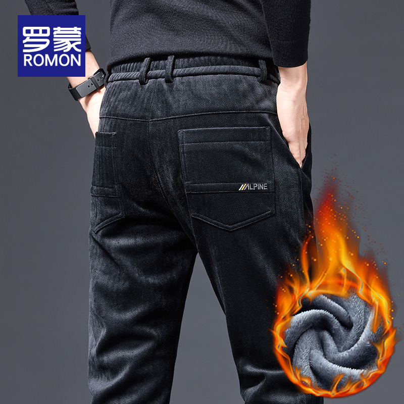 罗蒙长裤直筒基础大众休闲裤