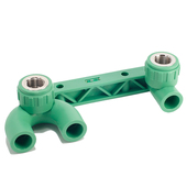 天一 内丝弯头零冷水双联回水弯丝为铜 循环水 金牛 PPR冷热水管