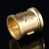 金牛 4分 全铜内丝直接 铜管古水暖配件铜接头 6分 内牙直通 天一