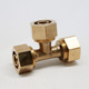 铜配件 天一 2025铜三通 三通1216 管材黄铜接头 金牛铝塑管卡套式