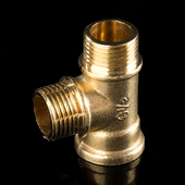 水暖铜件 全铜外外内丝三通 4分 铜水管配件接头 天一 金牛