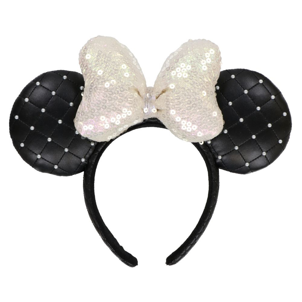 现货日本东京迪士尼乐园 Disney限定Minnie 米妮亮片珍珠发箍头箍