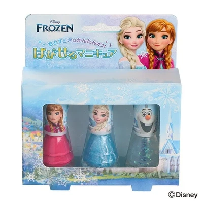 现货 日本Disney迪士尼冰雪奇缘Elsa艾莎儿童指甲油套装