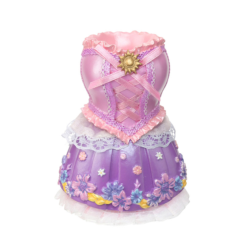 现货 日本disney迪士尼rapunzel长发公主限量绝版礼服笔筒收纳筒