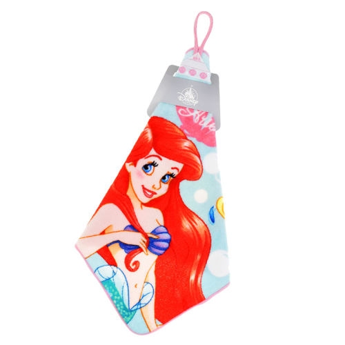 现货 日本Disney迪士尼美人鱼公主Ariel爱丽儿洗脸毛巾方巾