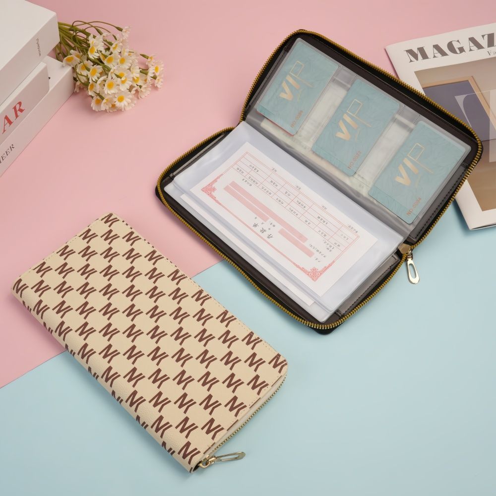 新款家用银行存款单收纳包多功能存折票据卡包银行卡定期存单夹